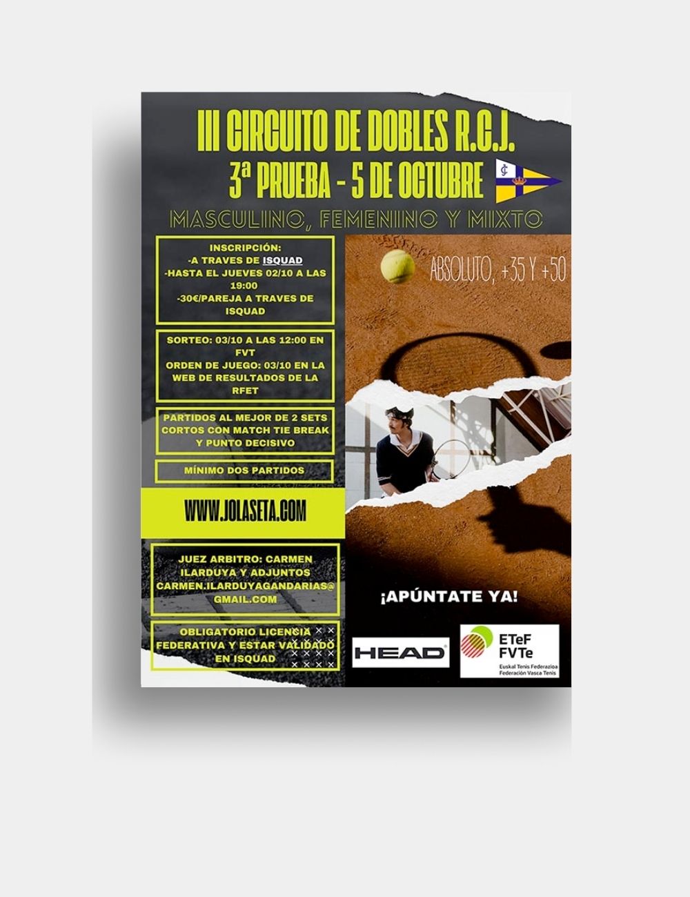 Calendario de torneos 2 Calendario de torneos 2