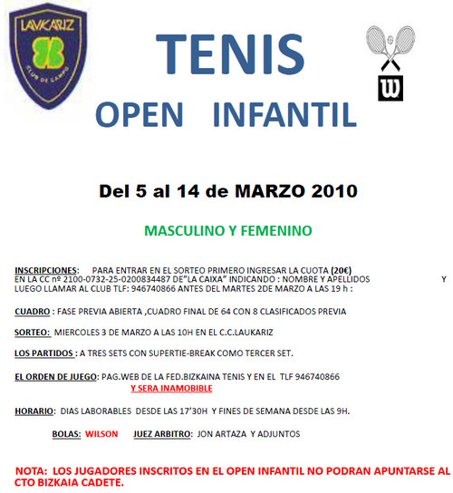 Open Infantil
