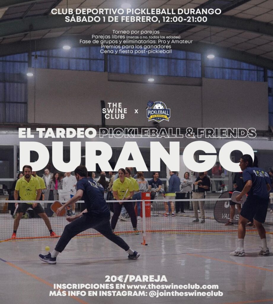 FINDE DE PICKLEBALL 1 Cartel Torneo Swine