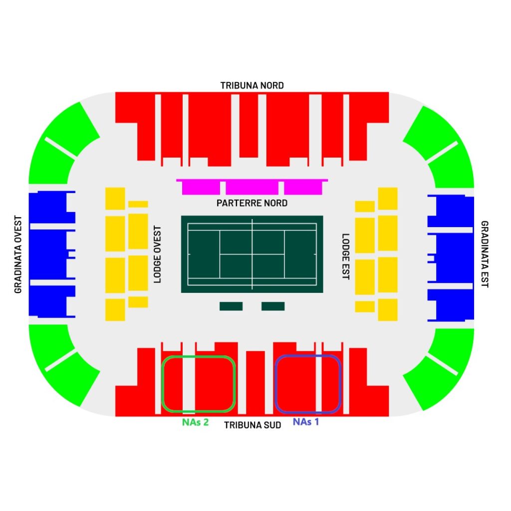 Davis Kopako 8rako finalerako sarrerak Bolonian (Asteazkena 24 azken eguna) 1 DCF25 NAs seats
