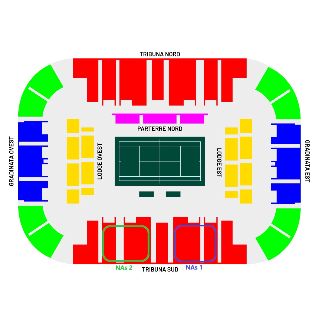 Davis Kopako 8rako finalerako sarrerak Bolonian (Asteazkena 24 azken eguna) 2 DCF25 NAs seats